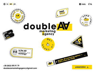 Double AA Marketing Agency agency animation creative design landing page marketing ui ux website