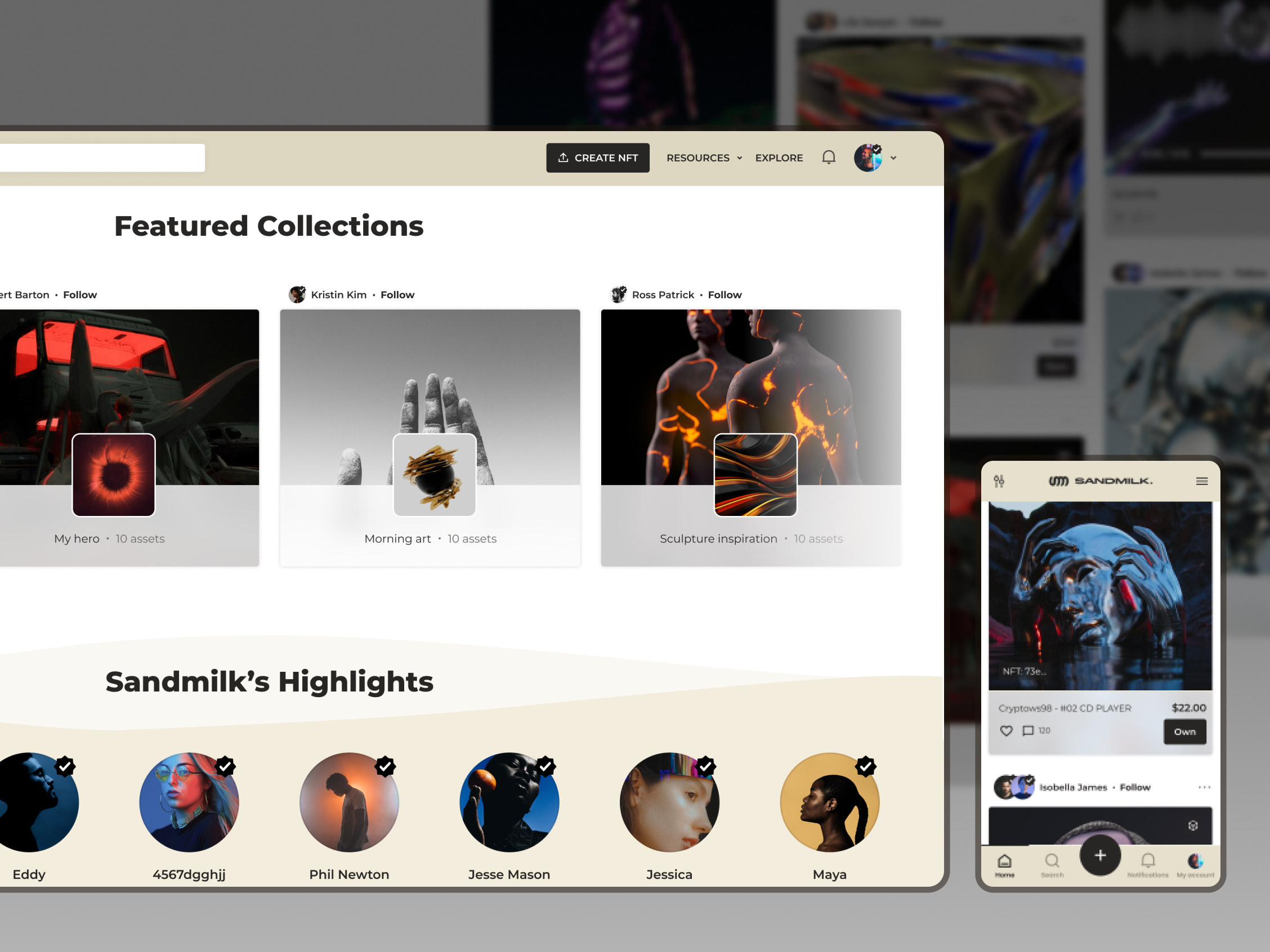 NFT Marketplace For Creators And Collectors By Inoxoft On Dribbble