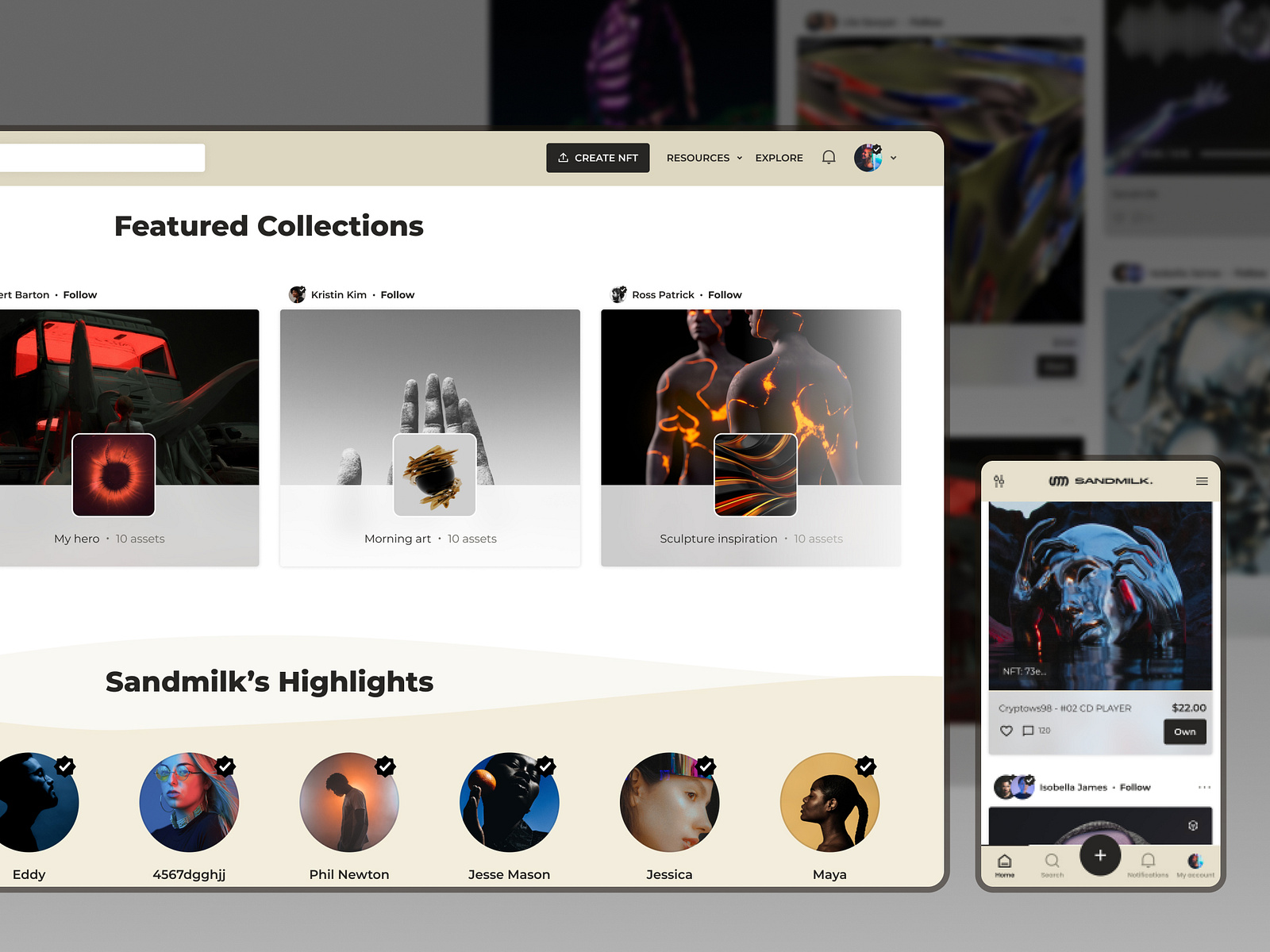 Nft Marketplace For Creators And Collectors By Inoxoft On Dribbble