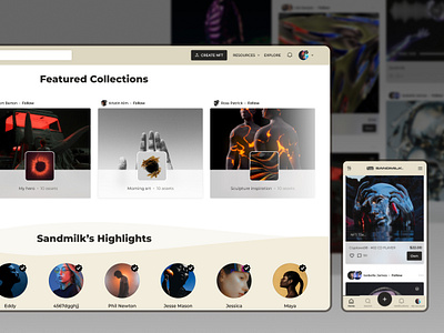 NFT Marketplace for Creators and Collectors appdesign case study design figma illustration inoxoft nfc platform ui ui design ux design web design