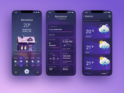 Weather App app design figma ui weather