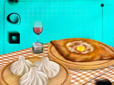 Georgian food illustration art work concept illustration cooking illustration creative agency creative illustration digital art digital illustration digital painting draw drawing food illustration georgian food illustration illustration illustrator khachapuri illustration khinkali illustration painter social media illustration uiux illustration web illustration
