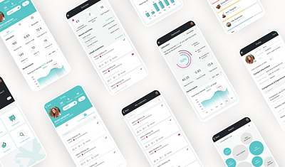 Performance monitor - Mobile app dashboard design data visualisation mobile app product design uiux design