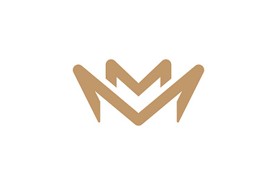Letter MM Crown Logo crown logo logo elements