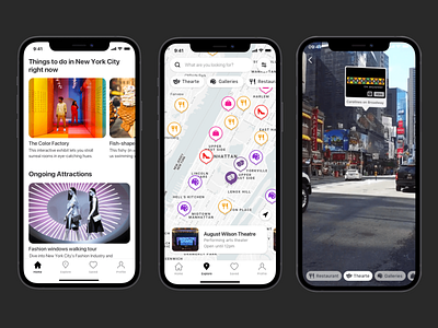 Urbs Travel Mobile App Design app screen augmented reality design mobile screen product design travel app ui ui design userexperience
