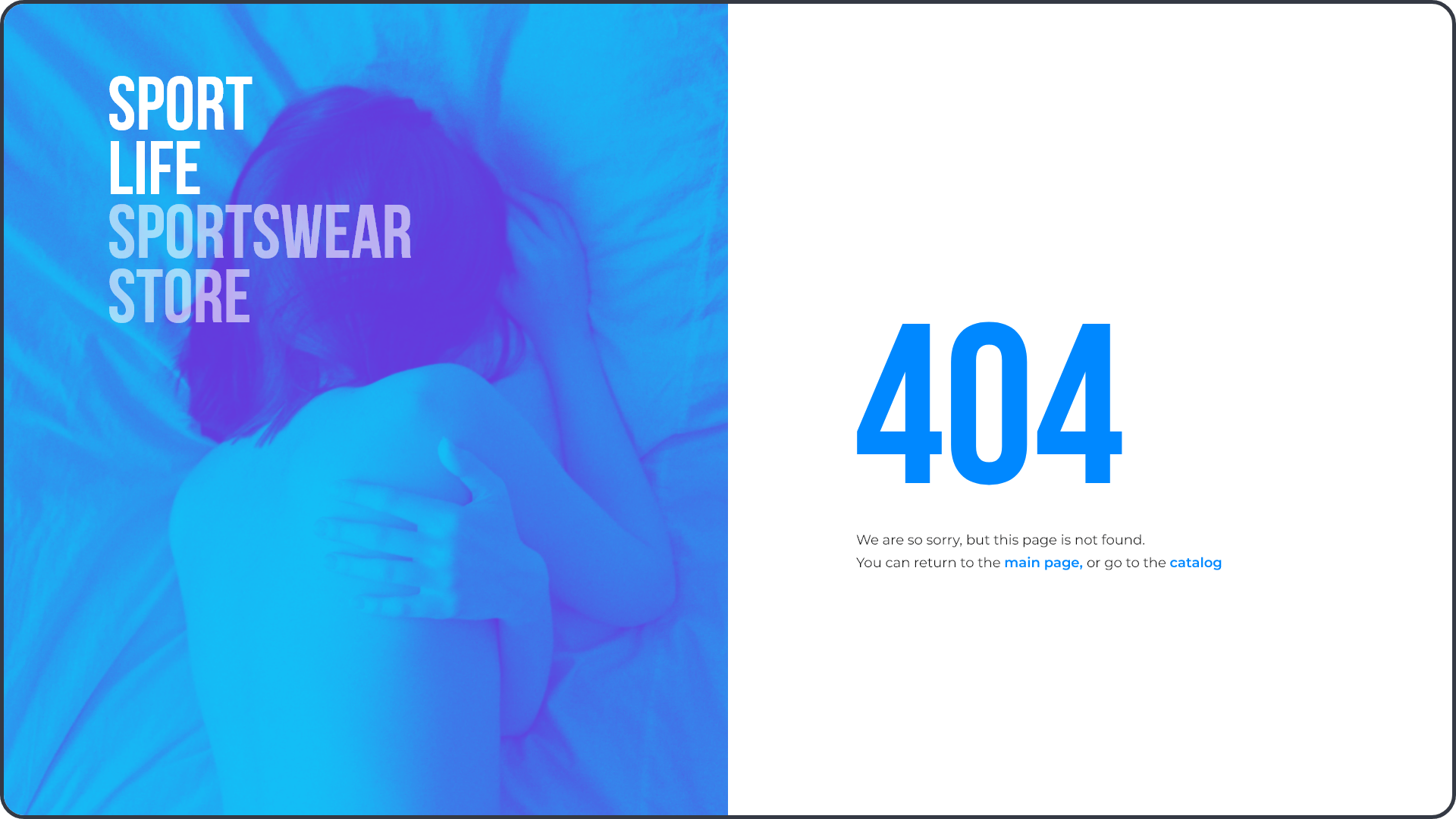 Sport Life — sportswear online store by Serhio Design on Dribbble