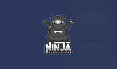 Gaming logo game game logo gaming logo graphic design illustration logo logo design ninja logo panda logo