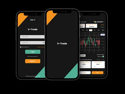 V-Trade App design forextrading trading ui ux
