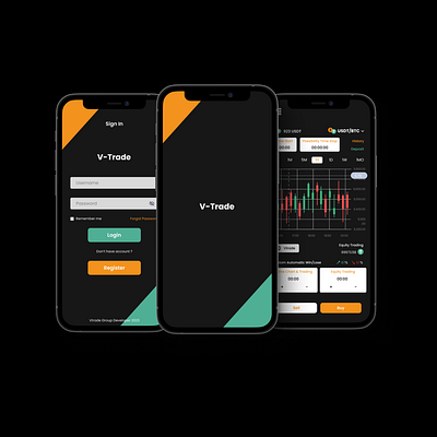 V-Trade App design forextrading trading ui ux