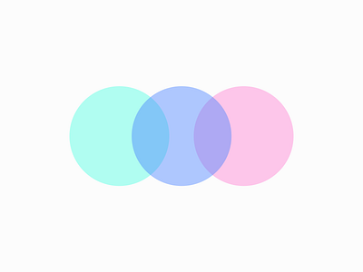 Three Scoops blue branding circle circles colour design edinburgh gradient graphic illustration logo pink scotland teal turquoise
