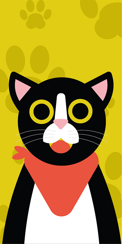 My Cat adobe illustrator animal cat cute design flat flat design graphic design illustration minimal vector web