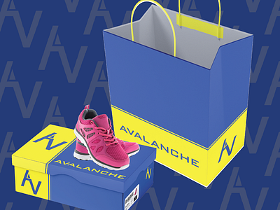 AVALANCHE - SHOE STORE BRAND IDENTITY brand identity branding design footwear branding graphic design illustration logo shoe store shoelogo
