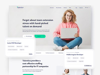 Talentica - Website design & development for Recruitment Agency branding bvblogic career ecommerce graphic design it it recruitment logo recruitment recruitment agency soloway soloway tech ui uiux ux web design web development website website design website development