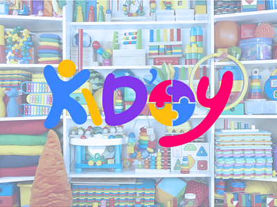 KIDOY - KID'S TOY STORE BRAND IDENTITY brand identity branding design gouravidesigns graphic design illustration illustrator kidoy kids toystore logo photoshop toystore logo vector