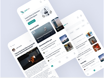 Quill Pell: The Ultimate App for Article Reading articlereadingapp design digitalreadingrevolution figma hero section innovativetechnology interactivereading malamuix readingapp ui design userexperiencedesign uxdesign visualdesign