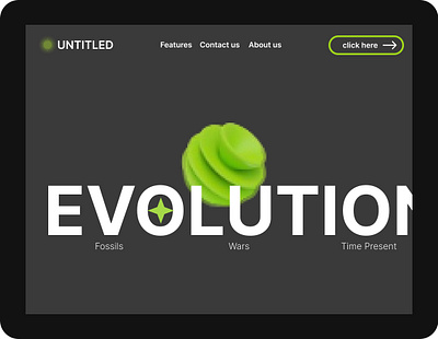 Evolution Landing page app branding design graphic design illustration logo typography ui ux vector