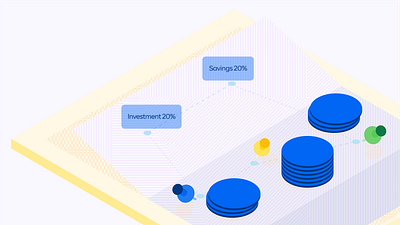 How To Keep Track of Personal Finances design finedu fintech illustration isometric 3d vector