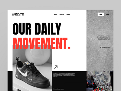 Street footwear sneaker streetwear ui design uidaily uidesign uiux