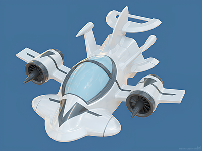 Sci-fi aircraft concept magicacsg