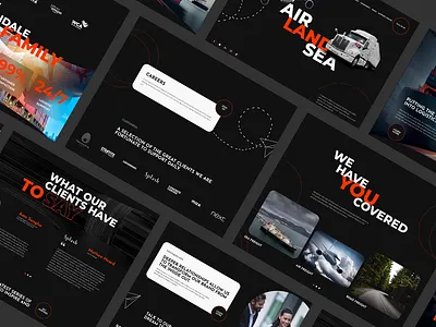 Logistic company website design figma logistic shipping website ui