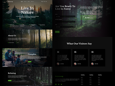 Forest Web Design branding design graphic design landing page typography ui ux