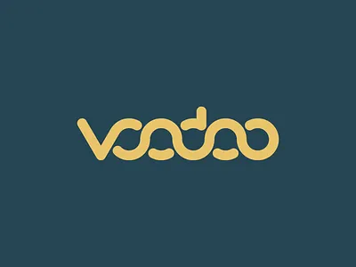 voodoo branding charming circles clever twist connection creative geometric graphic design identity design illustration link logo logo design logotype magical minimalism one line snake typography voodoo