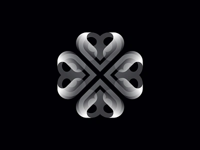 Lucky in Love clover heart irish logo luck lucky mark ninomamaladze symbol