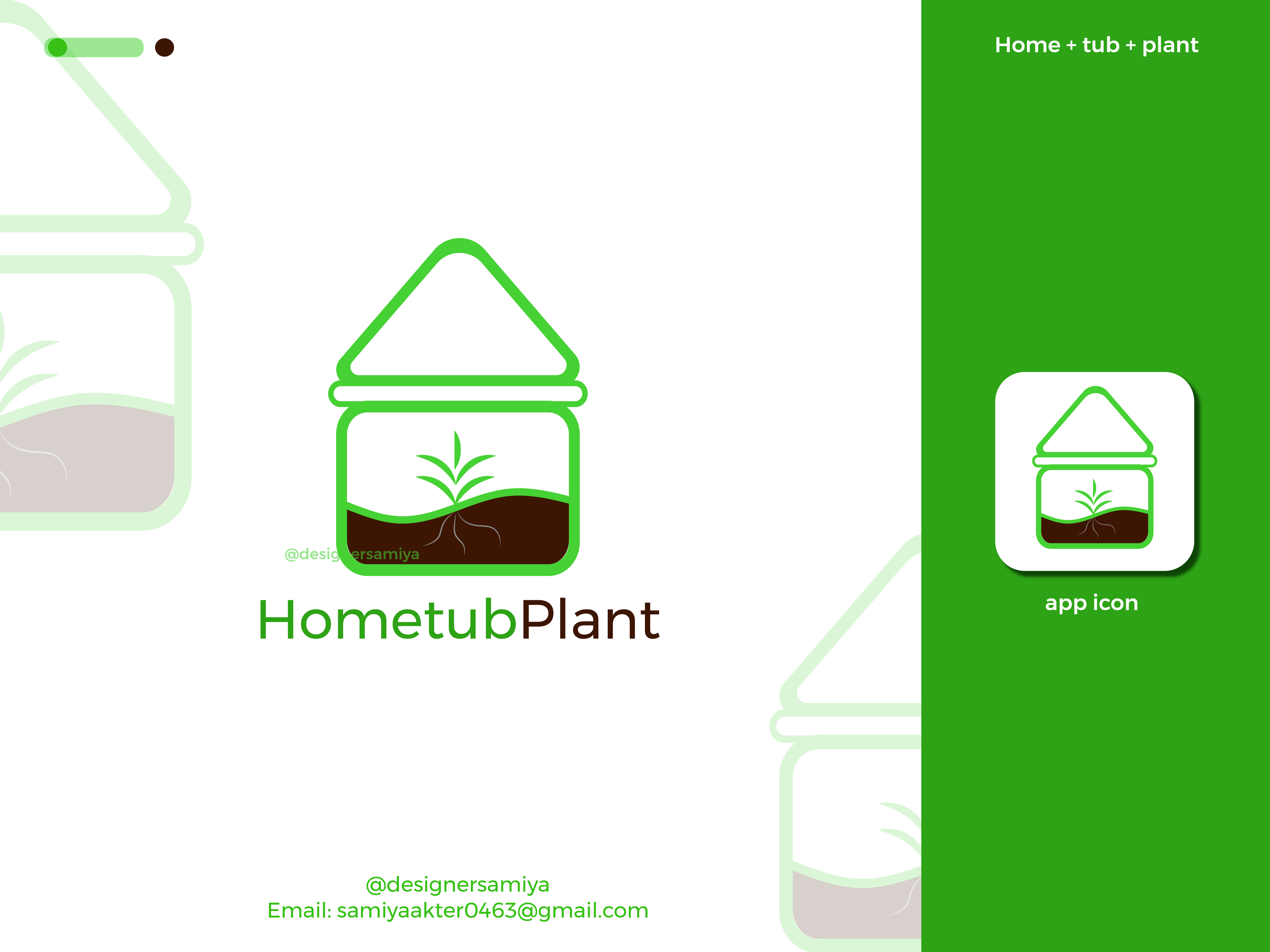 HomePlant Logo Creative Logo By Samiya Akter On Dribbble   Original B02924cb1f4e048615d65de68764970b 