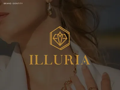 Illuria Branding brand identity branding branding design crystal diamond diamond icon elegant female glowy identity jewelry logo logo design logo designer luxury luxury brand modern ring shiny shop