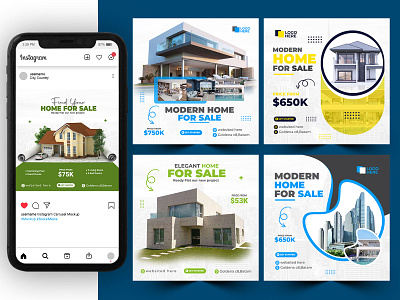 Real Estate Ads Social Media post Banner Design business design dreamhome forsale home home for sale house luxury home property real estate life real estate social media design real estates real estate agency