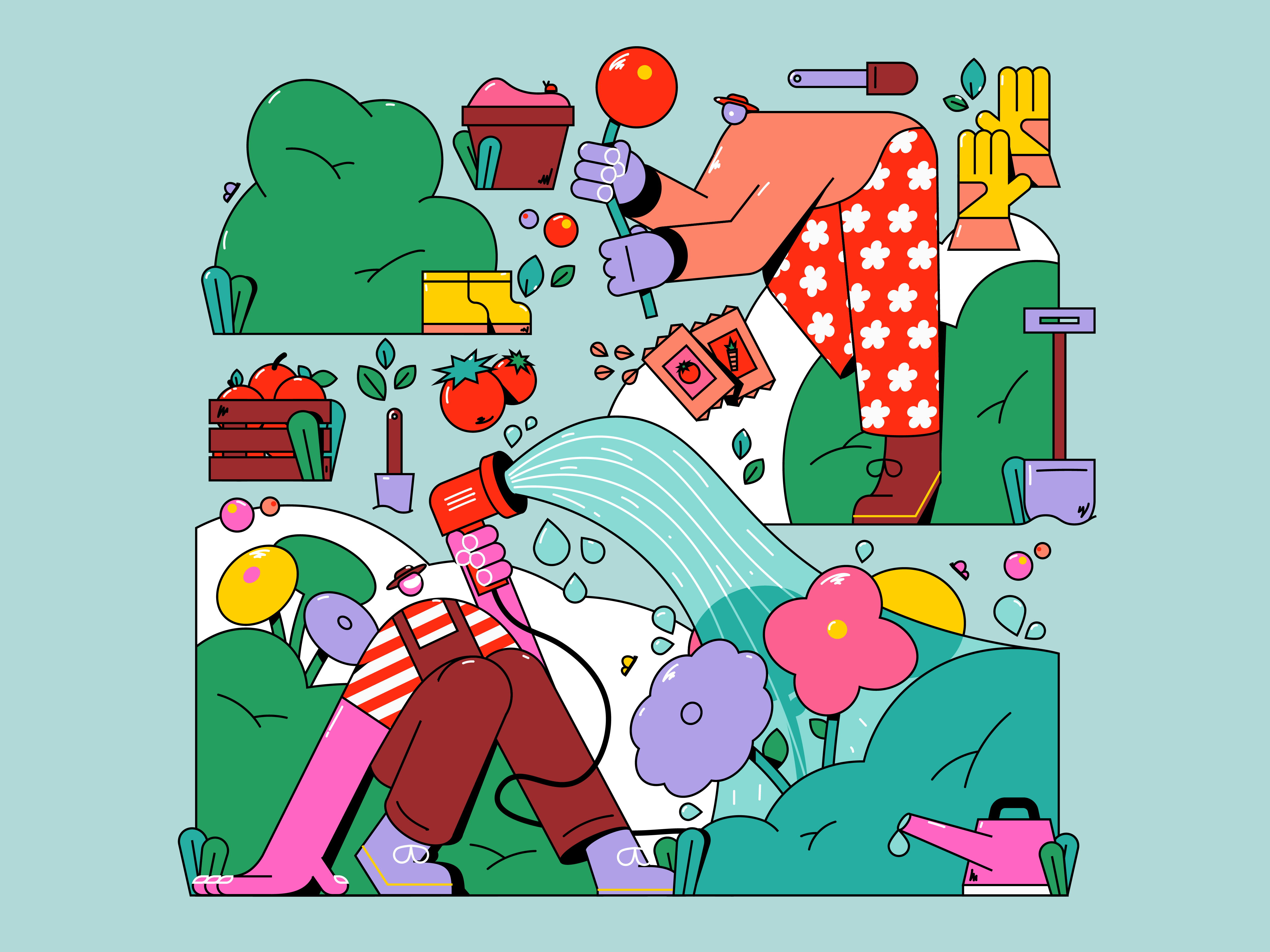 Example of gardening