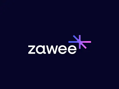 zawee - abstract modern logo design abstract branding burst contrast8 david deividas bielskis energy geometric hub identity logo logo designer logotype management mark modern startup sun symbol