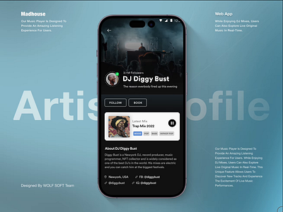 Music Streaming App Designed & Developed app artist branding case study design logo mobile muic music redesign song app spotify ui uiux