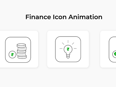 Finance & Banking Icon Animations app lottie banking lottie euro currency animation finance idea icon lottie animation money icon money lottie rupee icon rupee icon lottie ui ux