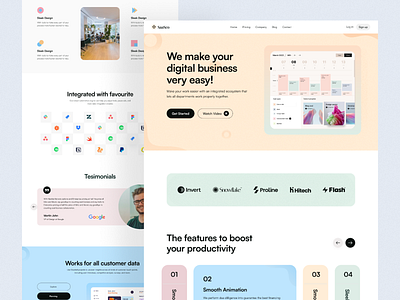 Saas Landing Page Design clean design hero homepage landing page landing page design minimal saas saas design saas homepage saas landing page design saas product saas solution saas ui saas web design saas website saas website design ui design web design website design