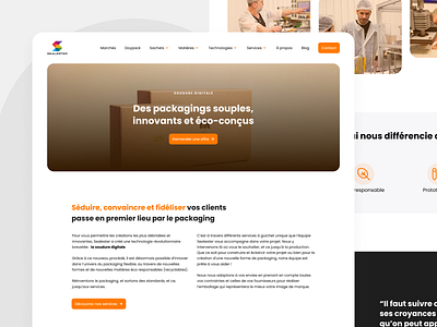 Sealester - Homepage black clean doypack france grey madeinfrance odoo orange package packaging rounded web design website