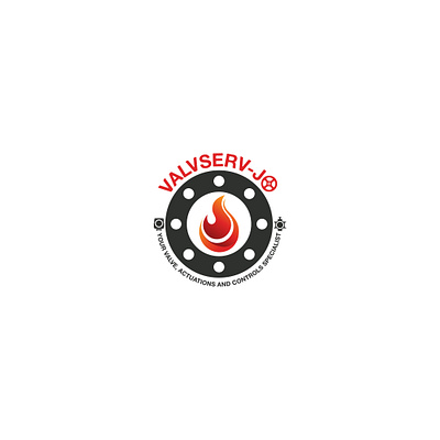 valvserv logo design art branding design digitalart fire firefighter graphic design illustration logo logodesign mechanical valve vector