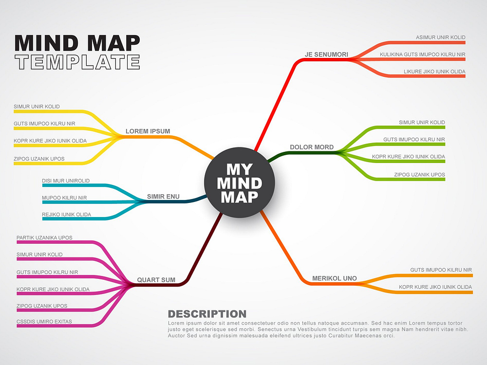 Vector Mind Map Infographic Template By Petr Václavek On Dribbble