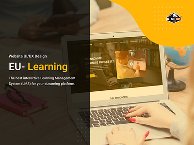 e-Learning Platform for European Students design illustration