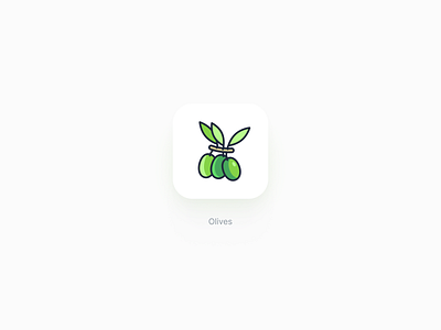 Olives icon art cute icon icon design iconographer iconography illustration logo sticker vector