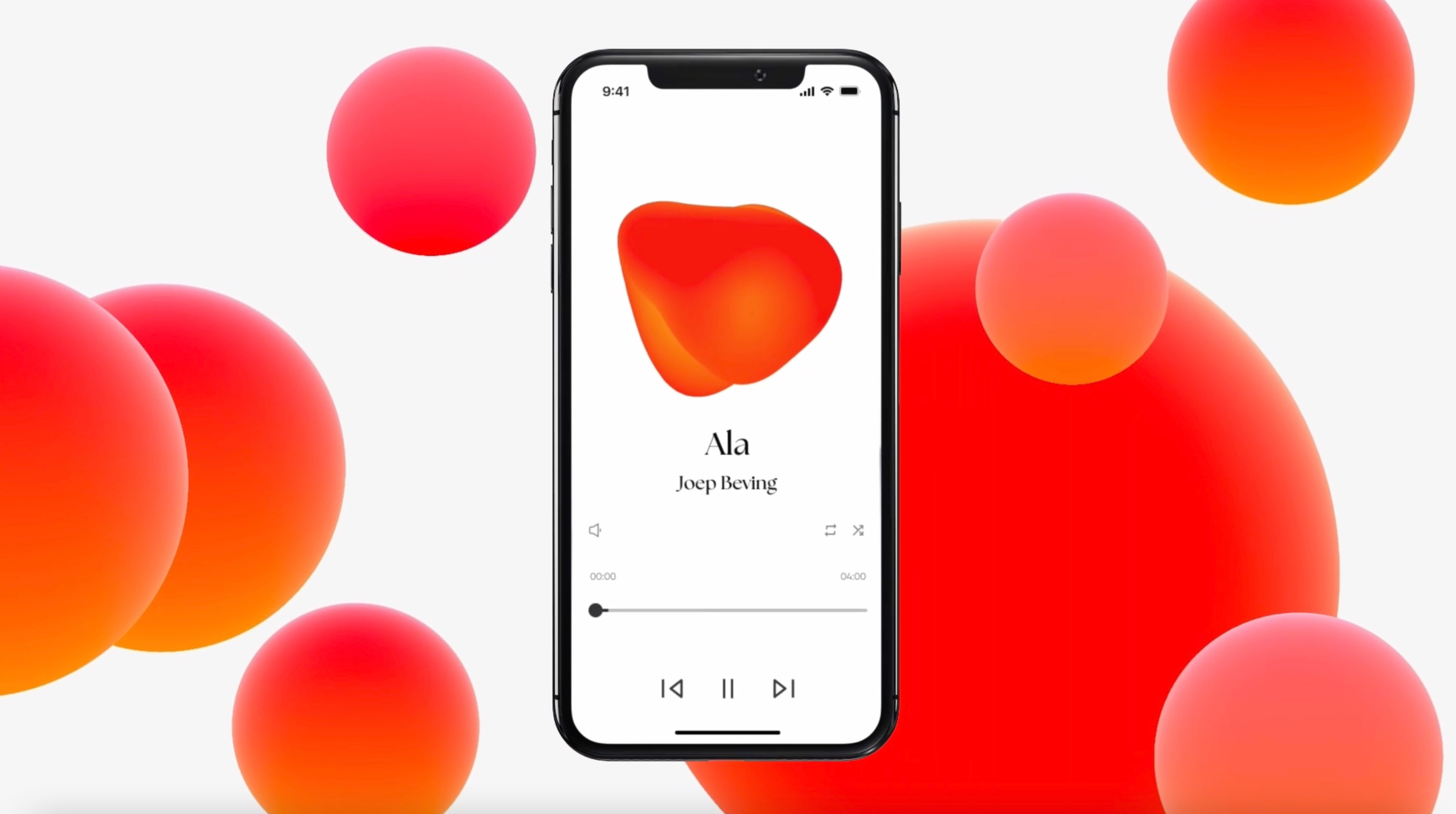 Music Player Design Concept 3d animation concept graphic design illustration motion graphics music player ui