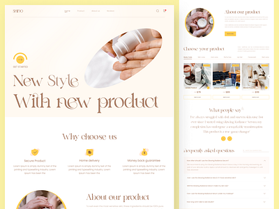 Beauty products website design 2024 beauty product website besuty ecommerce ecommerce product fashion product figma girl product landing page design top shot ui design ux web ui website design