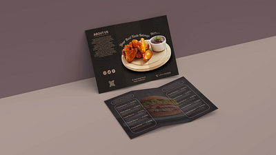 Tri-fold Brochure Menu Design. design graphic design