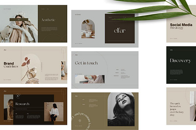 Elfar Presentation branding clean creative design illustration layout powerpoint presentation simplicity ui