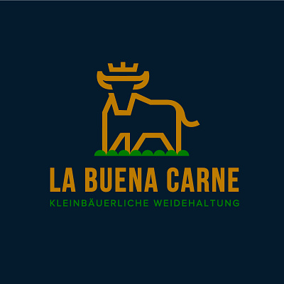 Logo La Buena Carne branding design graphic design illustration logo
