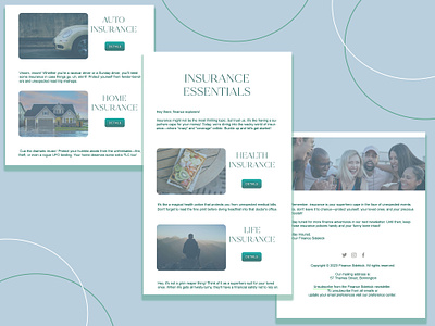 Newsletter design - Insurance Essentials brand design branding graphic design newsletter