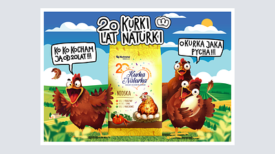 Poster for Furki Naturki character character design chicken design illustration illustrations logo poster procreate vector illustartion