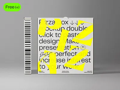 😍 Free pizza box mockup box design free free box mockup free mockup free packaging free pizza box freebie graphicdesign pizza box design