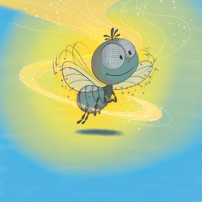 Children's Book Illustration The Fly's Journey of SelfAcceptance accepting oneself belonging and acceptance childrens book illustration dream and aspirations fly and bird characters fly illustration guidance and mentorship illustration inspiring illustrations journey of self acceptance nature illustration picture book illustrations self discovery whimsical flight scenes