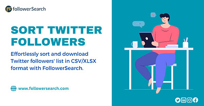 Sort and download Twitter followers with FollowerSearch. analyticstool design followersearch followerwonk graphic design illustration twitter twitteranalyticstool